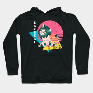 Radical 80s Cat Hoodie